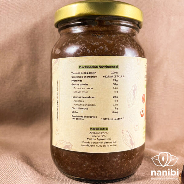 Untable de avellana con cacao- 240 gramos - Image 2