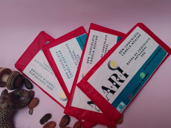 Chocolate Artesanal en Barra de 55 g: 90% de Cacao 10% Azúcar - Image 3